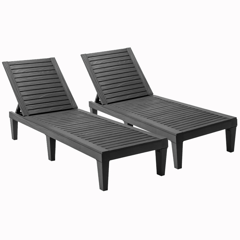 Latitude Run® 74'''' Long Reclining Chaise Lounge (set Of 2) Wayfair